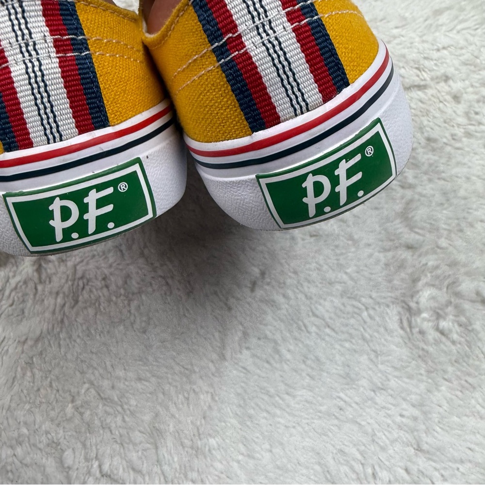 P.F. Flyers Kids Yellow and White Sneakers - Picture 3 of 5